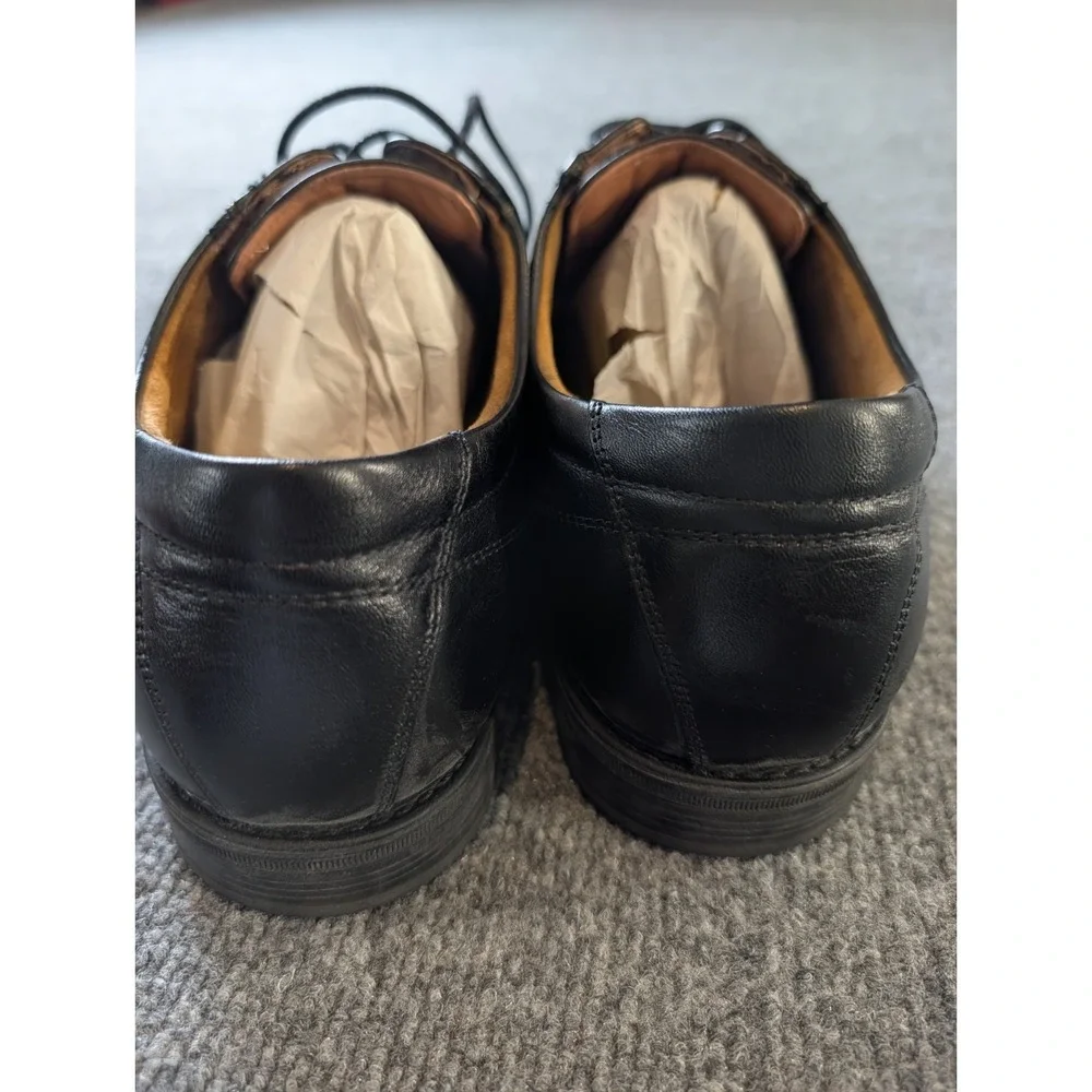 Florsheim Mens 13 D Comfortech Ortholite Black Leather Cap Toe Oxford Shoes 1213